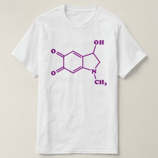 Adrenochrome Molekulare Chemische Formel T-Shirt (Design vorne)
