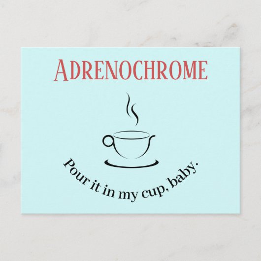 Adrenochrome Postcard Postkarte (Vorderseite)