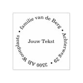 Adres stempel met jouw tekst (Prägung)