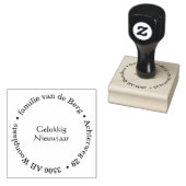 Adres stempel met jouw tekst | gelukkig nieuwjaar (Stempel)