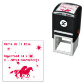 Adress und Pferde Permastempel (Beispiel)