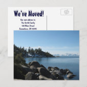 Adressänderung Ankündigungspostkarte (Vorne/Hinten)