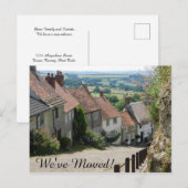 Adressänderung - Klassische Ansicht Postkarte (Vorne/Hinten)