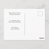 Adressänderung - Klassische Ansicht Postkarte (Rückseite)