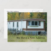Adressänderung - Mobile Zuhause Ankündigungspostkarte (Vorne/Hinten)