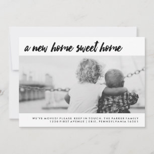 Adressänderung   Modernes Foto Ankündigung