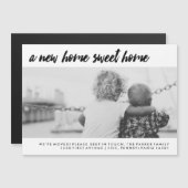 Adressänderung | Modernes Foto Magneteinladung (Vorne/Hinten)