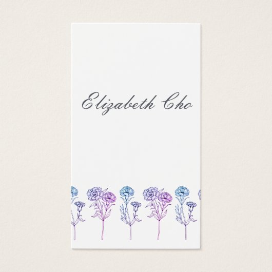 Adressänderung - Nelken (Vorderseite)