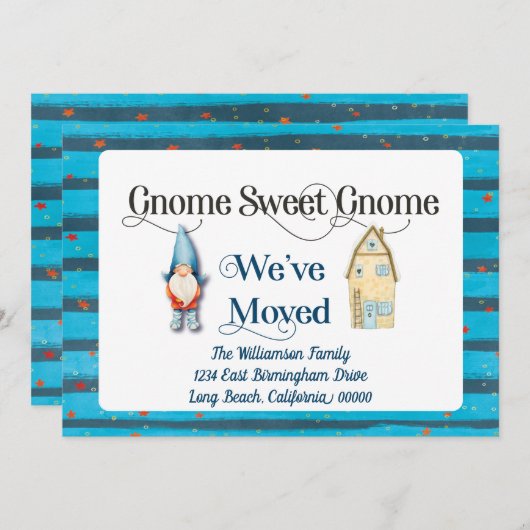 Adressänderung Neue Zuhause Wir haben uns veränder Ankündigung (Vorne/Hinten)