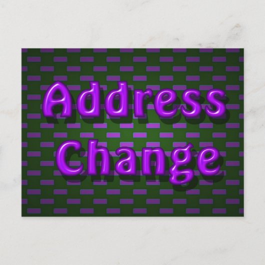 Adressänderung Postkarte (Vorderseite)