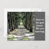 Adressänderung - Postkarte (Vorne/Hinten)