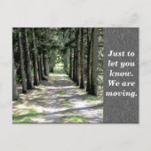 Adressänderung - Postkarte (Vorderseite)