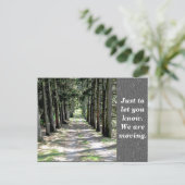 Adressänderung - Postkarte (Stehend Vorderseite)