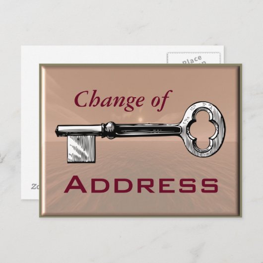 Adressänderung - Postkarte (Vorne/Hinten)