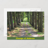 Adressänderung - Postkarte für die Benachrichtigun (Vorne/Hinten)