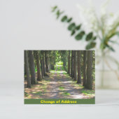 Adressänderung - Postkarte für die Benachrichtigun (Stehend Vorderseite)