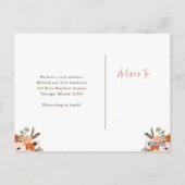 Adressänderung | Terracotta Boho Rainbow Floral Postkarte (Rückseite)