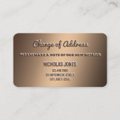 Adressänderung Visitenkarte (Vorderseite)