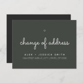 Adressänderung Wir haben Niedliche einfache Postka Postkarte (Vorne/Hinten)