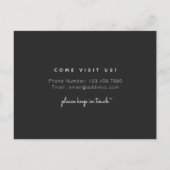 Adressänderung Wir haben Niedliche einfache Postka Postkarte (Rückseite)