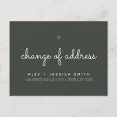 Adressänderung Wir haben Niedliche einfache Postka Postkarte (Vorderseite)