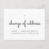 Adressänderung Wir haben uns Niedlich einfach bewe Postkarte (Vorderseite)