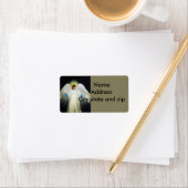 Adressaufkleber für Rückversand. Angel (Insitu)