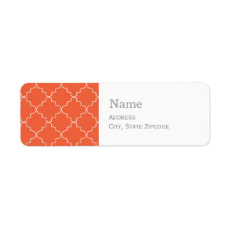 Adressaufkleber | Orange