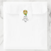 Adressaufkleber Runder Aufkleber (Tasche)