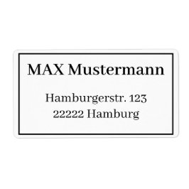 Adressaufkleber-Vorlage