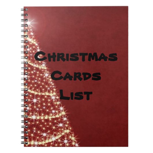 Adressbuch der Weihnachtskarte Notizblock (Vorderseite)