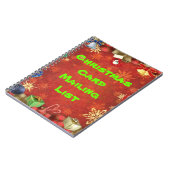 Adressbuch der Weihnachtskarte Notizblock (Linke Seite)