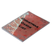 Adressbuch der Weihnachtskarte Notizblock (Linke Seite)