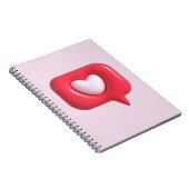 Adressbuch für Spiralnotebooks mit 80 Seiten Notizblock (Rechte Seite)