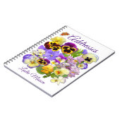 Adressbuch von Pansy und Butterfly Notizblock (Linke Seite)