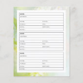 Adressbuchseite von Soft Daisises (Vorderseite)