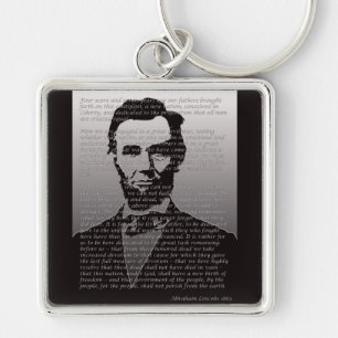 Adresse Abraham Lincolns Gettysburg Schlüsselanhänger