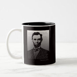 Adresse Abraham Lincolns Gettysburg Zweifarbige Tasse