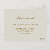 Adresse ändern Farbe Violin-Blatt Musik Postkarte (Rückseite)