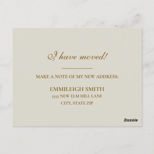 Adresse ändern Farbe Violin-Blatt Musik Postkarte (Rückseite)