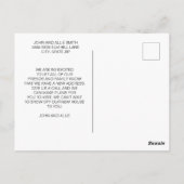 Adresse ändern Rustikale Pinienwälder Postkarte (Rückseite)