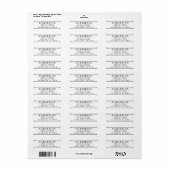 ADRESSE DER KURZEN-EISENBARS (Vorne)