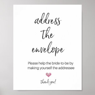 ADRESSE DER UMGEBUNG FÜR SHOWER-Plakat Poster