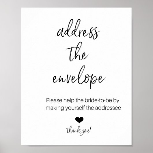 ADRESSE DER UMGEBUNG FÜR SHOWER-Plakat Poster (Vorne)