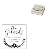 Adresse der Zirkelkronenfamilie für benutzerdefini Gummistempel (Stempel)