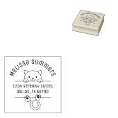 Adresse des weißen Katalogs Gummistempel (Stempel)