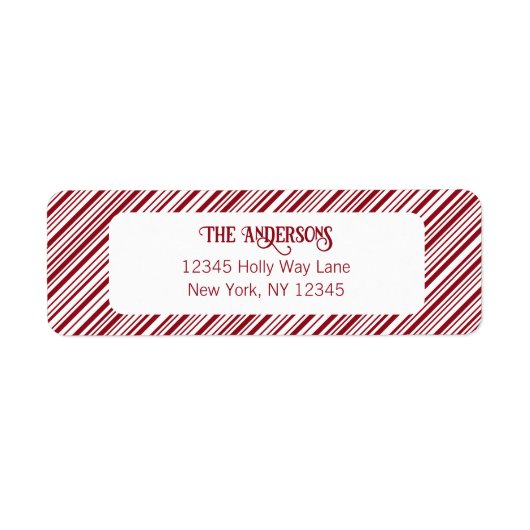 Adresse in Rot und Weiß (Vorne)