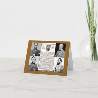Adresse NoteCard Präsidenten-Day Tribute Karte