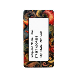 Adresse Rosepaint Rosemaling 2 von 6 Adressaufkleber