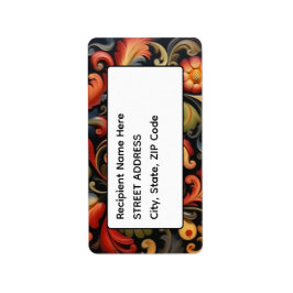 Adresse Rosepaint Rosemaling 4 von 6 Adressaufkleber